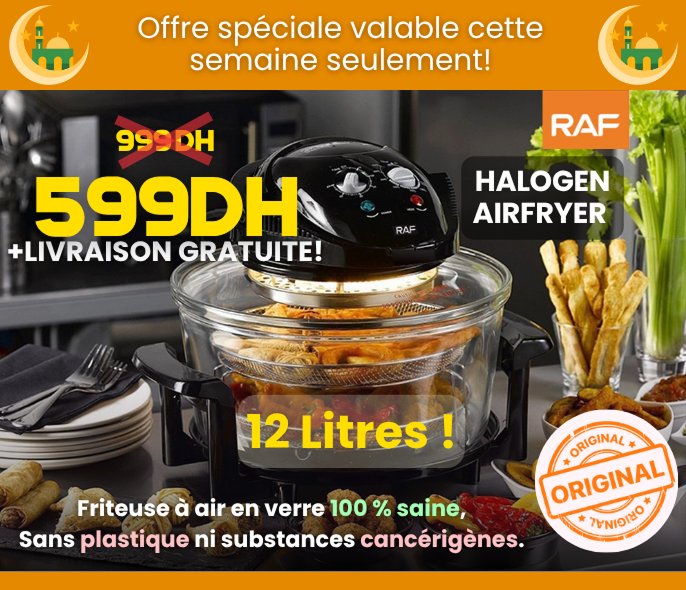 Airfryer Halogen en Verre 12L